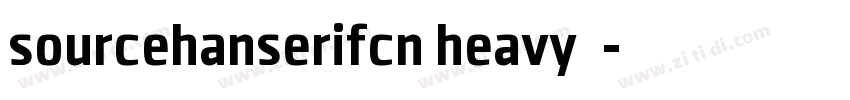 sourcehanserifcn heavy下载字体转换